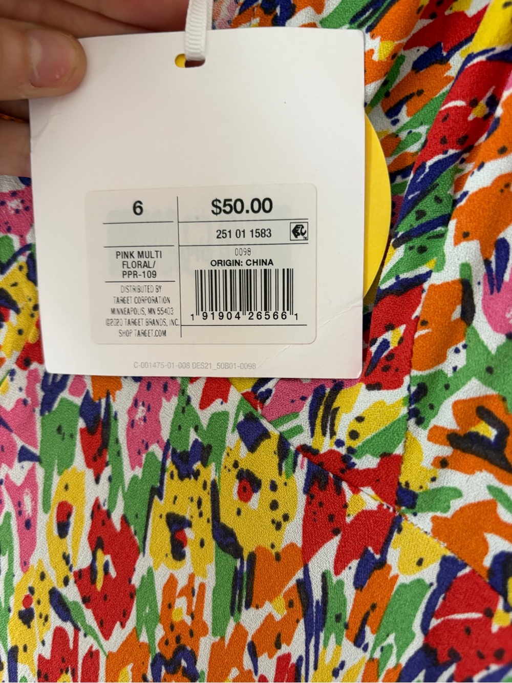 Rixo x Target Multicolor Floral Maxi Dress with V-Neck - Picture 3 of 4